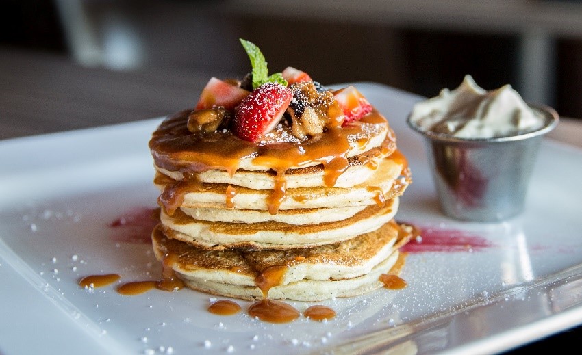 Pannenkoeken met drinkvoeding